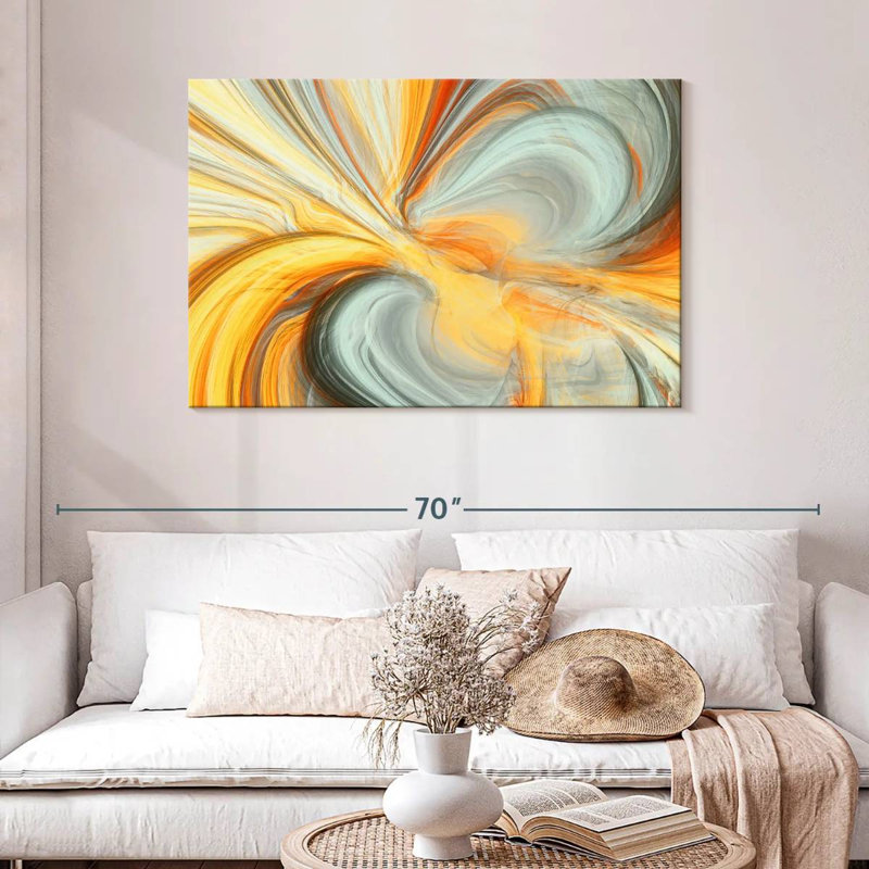 Avery Fluid Dynamic Abstract, 30" H x 45" W