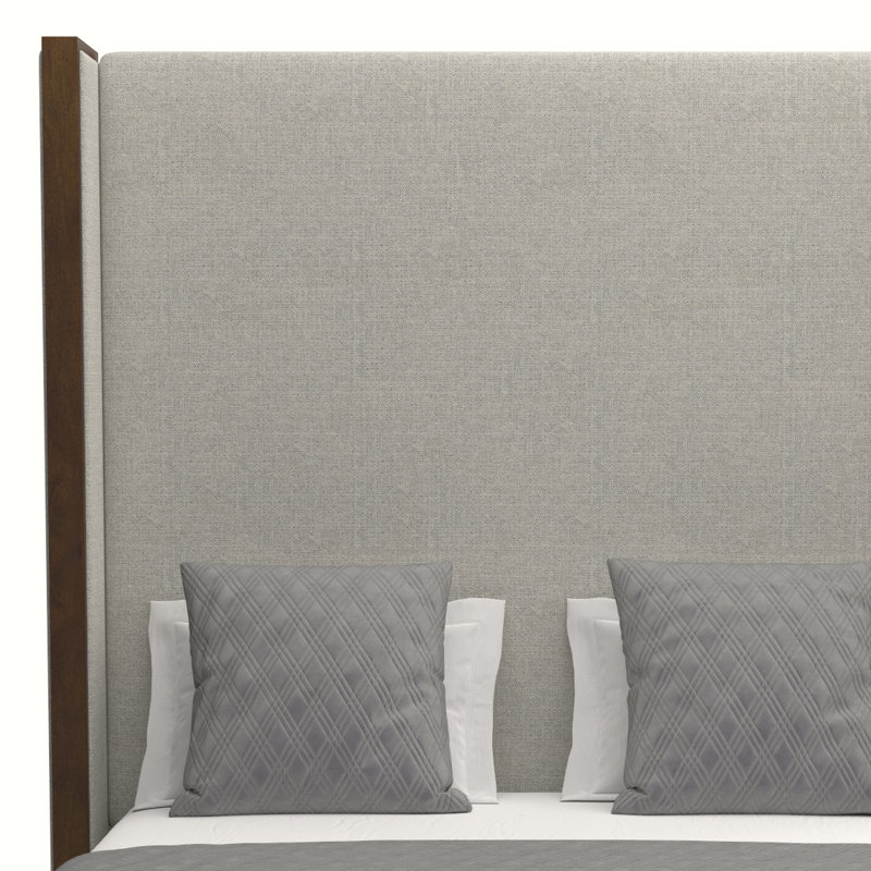 Lit tapissier standard à profil bas Dipson, Revolution® gris, Très grand, Très haut