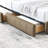 Full Size Storage Upholstered Tufted Bed Frame, Sofa Bed Frame With Comfortable Backrest And Armrests, Full Size Bed For Bedroom, Living Room,Velvet, BROWN(80.5''*59''*29.5'')-1263354732