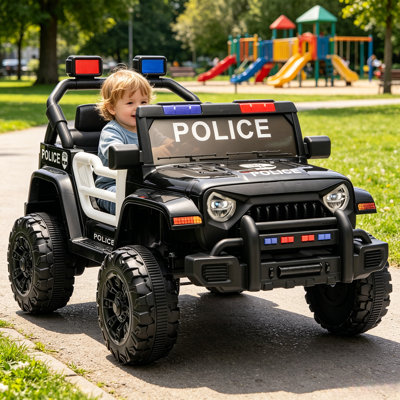 12V Kids Ride-On Car With Parent Remote, Bluetooth & LED Lights