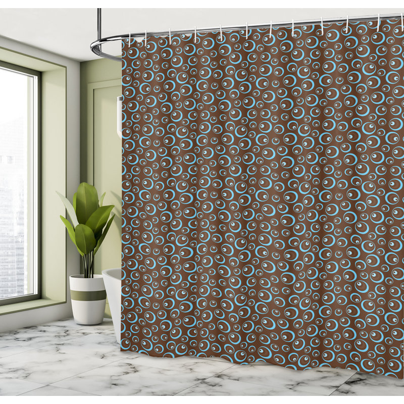 Shower Curtain with Hooks Included, 70"H x 69"W