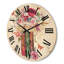 Horloge murale vieux livres avec fleurs sauvages-63903389