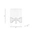 PLATEAU DE CHEVRONS AVEC SUPPORT, BLANC-572318307