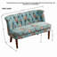 Chaise de canapé à imprimé floral avec capitonnage classique pour le salon, la chambre à coucher et le balcon
