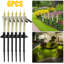 Veilleuse à bougie solaire veilleuse pour l'extérieur, décoration de jardin pelouse, longue lampe solaire à bougie DEL 6 pièces