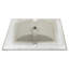 Lavabo de meuble-lavabo rectangulaire blanc 30,2 "x 18,5", une pièce, faible absorption d'eau, tache, surface de robinet lisse, résistance aux acides, utilisation dans la salle de bain