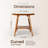 Acacia Wood Shower Bench with Storage Shelf, Waterproof Bathroom Stool, 450 lb. Capacity-1465927781
