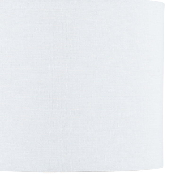 Lorentz 22cm H Polycotton Oval Lamp Shade ( Screw On ), White