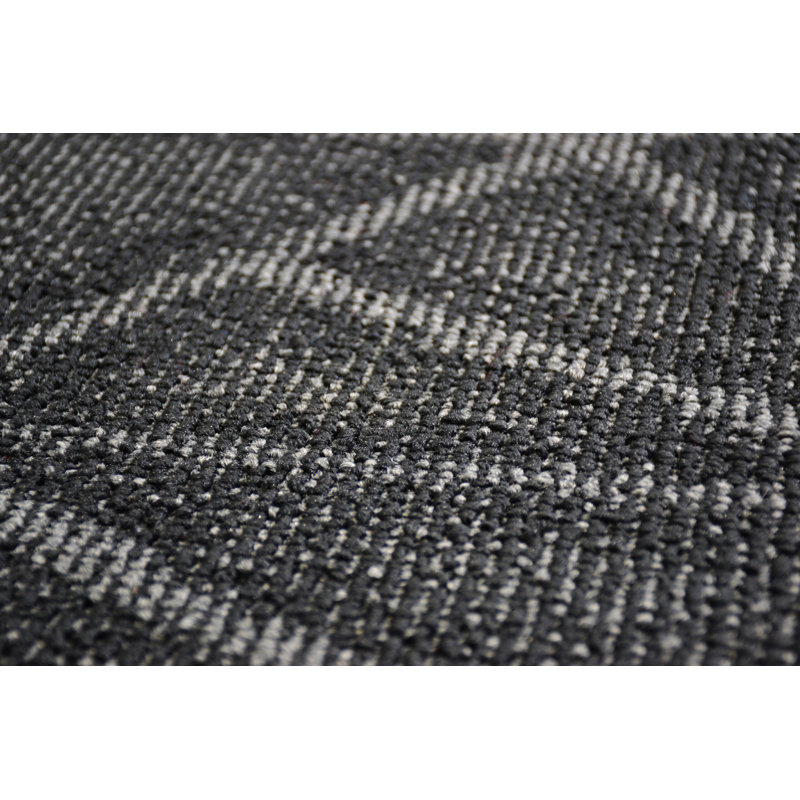 Ensemble de tapis gris foncé Furnish My Place, Hexagone 3 pi