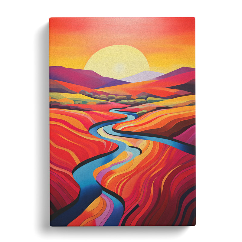 Stream Colour Field - No Frame Print, 50cm H x 35cm W x 3cm D