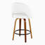 Ensemble de tabourets de bar Mid-Century à hauteur fixe avec siège rembourré et repose-pieds-1632337802