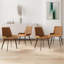 Ensemble de table de salle à manger 6 pièces avec chaises en similicuir, ensemble de salle à manger 7 pièces-738815744-754246000-754246015