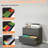 Lateral File Cabinet 2 Drawer, Black Filing Cabinet With Lock, Lockable File Cabinet For Home Office