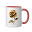 Golden Rose Luxury Floral Ceramic Mug, 11oz-133426303