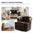 Toiya 31.5" Wide Genuine Leather Swivel Chair-2031360347
