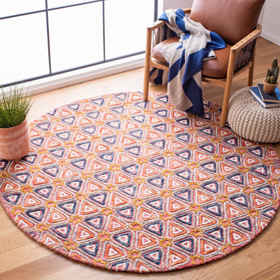 Tapis rouge / bleu marine Rubalcava