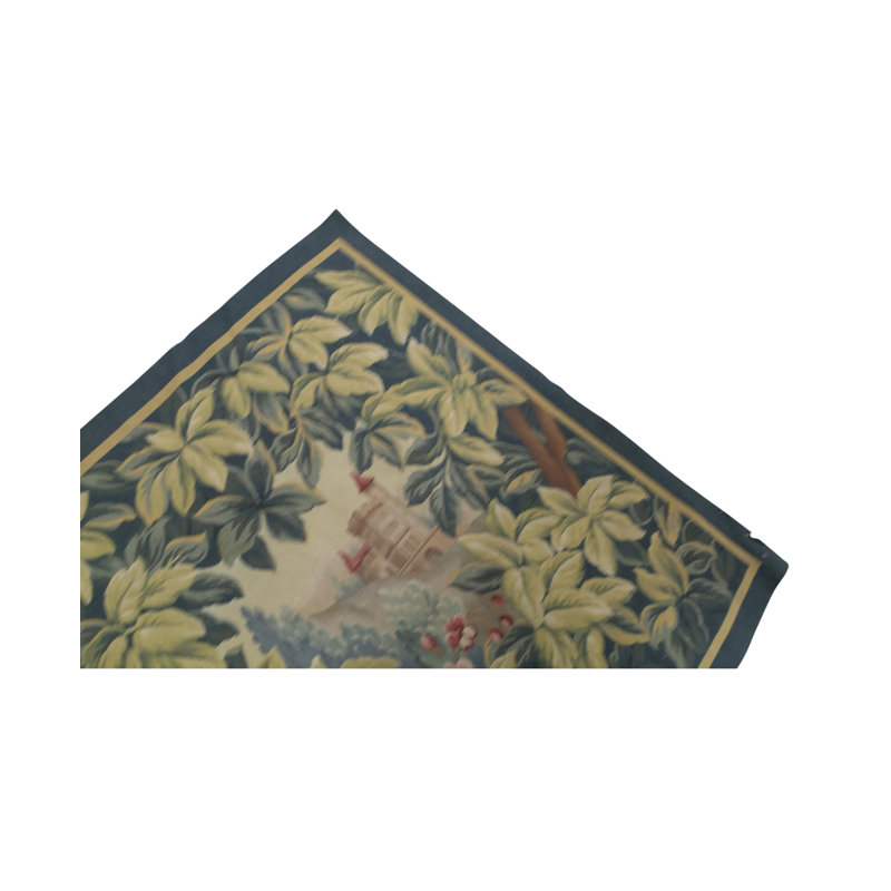 Hand-Knotted High-Quality Beige and Blue Area Rug