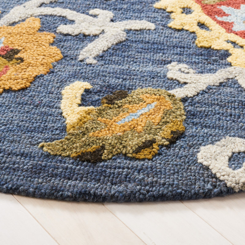 Tapis en laine touffeté à la main Hardwicke, Rond 8 pi