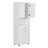 Tall Bathroom Cabinet With Laundry Basket, Large Storage Space Tilt-Out Hamper And Upper Cabinet, White