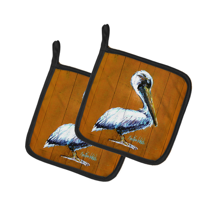 Caroline's Treasures Martin Welch New Artwork Polyester Potholder Set