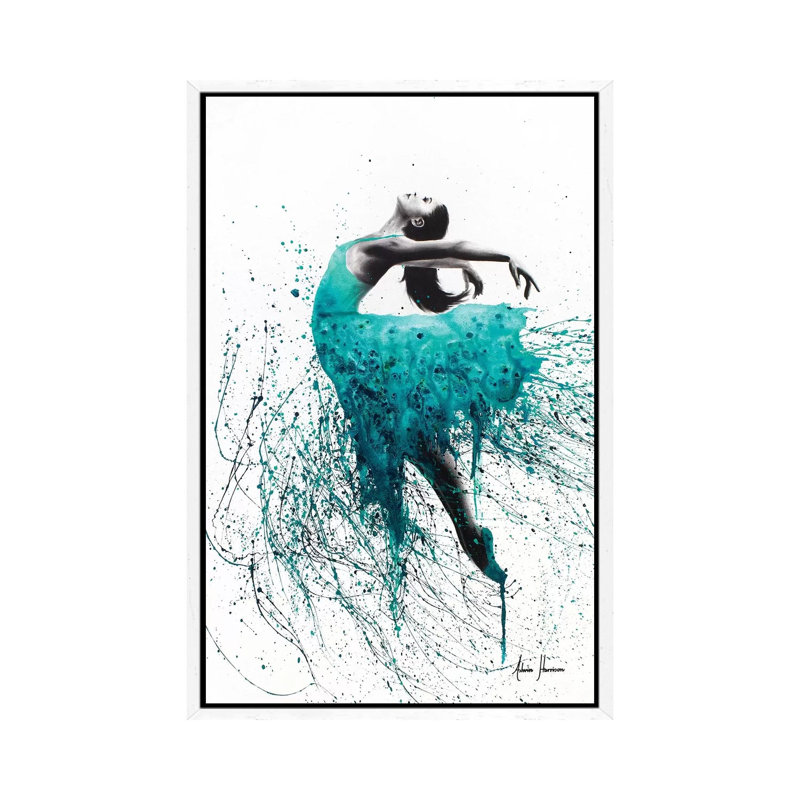 Kingfisher Woman by Ashvin Harrison - Print on Canvas, White Framed, 152.5 cm H x 101.5 cm W