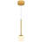 Capri 5-in 100-277V 1-Light ETL Certified Integrated LED Height Adjustable Globe Pendant Lighting-75051171