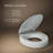 Hyten Elevated Quiet-Close Round-Front Toilet Seat-114555090