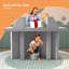 Canapé-lit modulaire / repose-pieds et repose-pieds 11 po Adrinne Kids