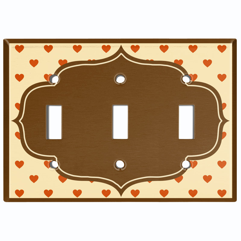 3 - Gang Toggle Light Switch Standard Wall Plate