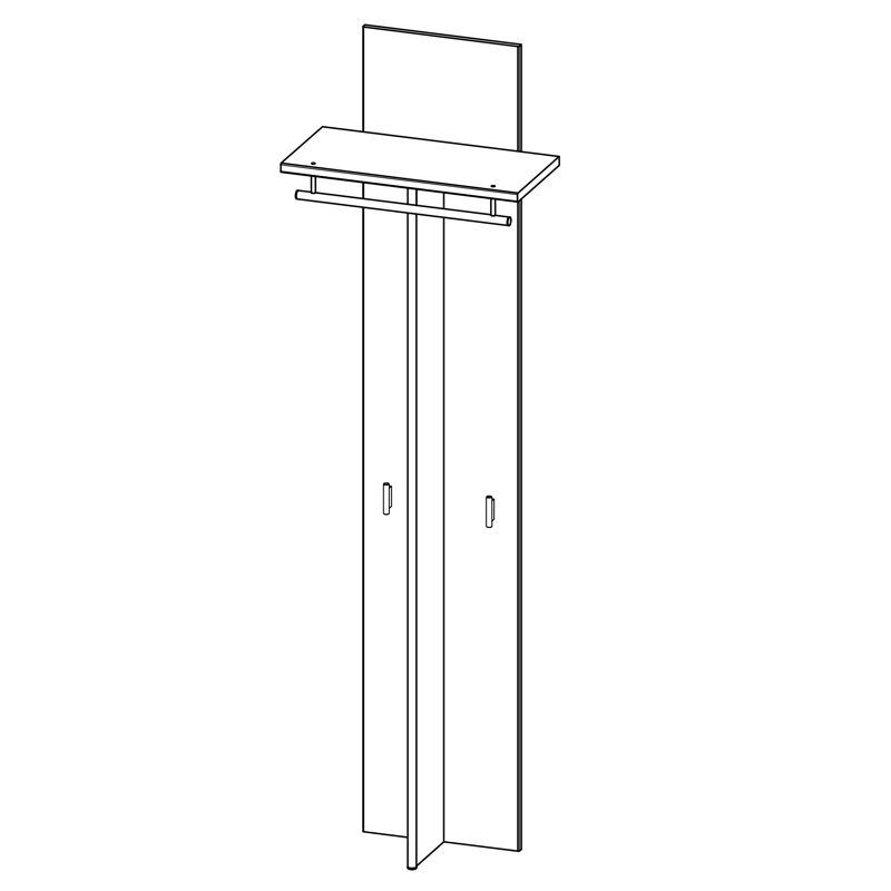 Sandra Wall Mounted Coat Rack