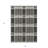 3' X 5' Black Gray And Brown Plaid Washable Indoor Outdoor Area Rug