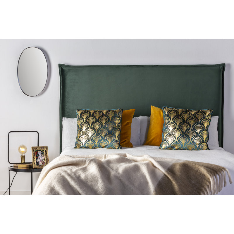 Lucius Metal Flat Wall Mirror, Black