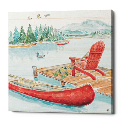 «Lake Moments IV» par Daphne Brissonet, art mural sur toile