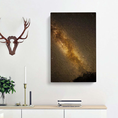 Golden Stars Above Nepal - Wrapped Canvas