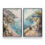 Ensemble 2 pièces Coastal Charm Paradise sur toile par Azure Artisanal Studio-58239410-58239411