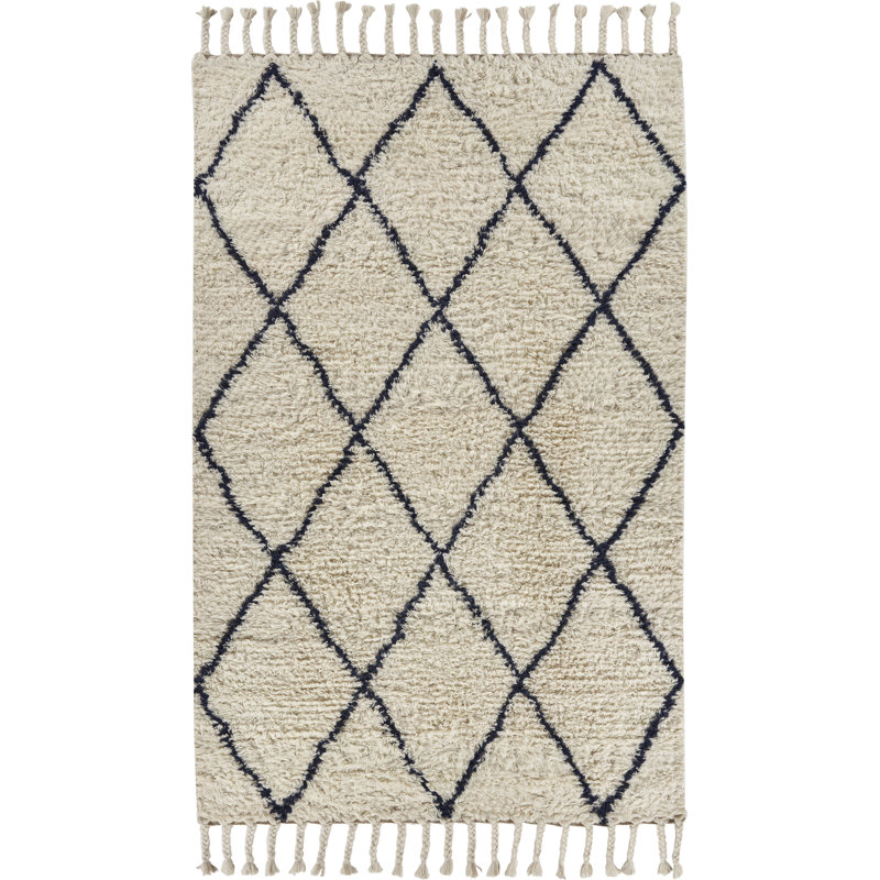 Calsbeck Wool Geometric Indoor Rug, Rectangle 8' x 10'
