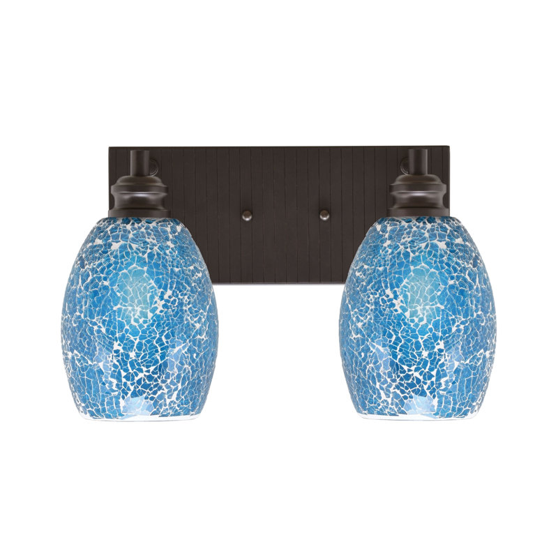 Éclairage pour meuble-lavabo à 2 lumières Gulshad, Nickel brossé