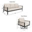 Ensembles de mobilier d'extérieur avec fauteuil pivotant et canapé avec coussins Sunbrella-1120712330