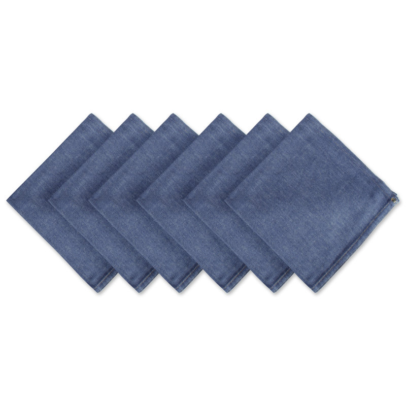 Scheffler Cotton Blend Square Napkin, Denim