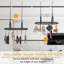 33" Pots And Pans Hanging Rack, Oval Ceiling Pot Rack With Grid, Heavy-Duty Metal Pan Rack Hanging Organizer With Hooks, Hanging Pot Rack Ceiling Mount