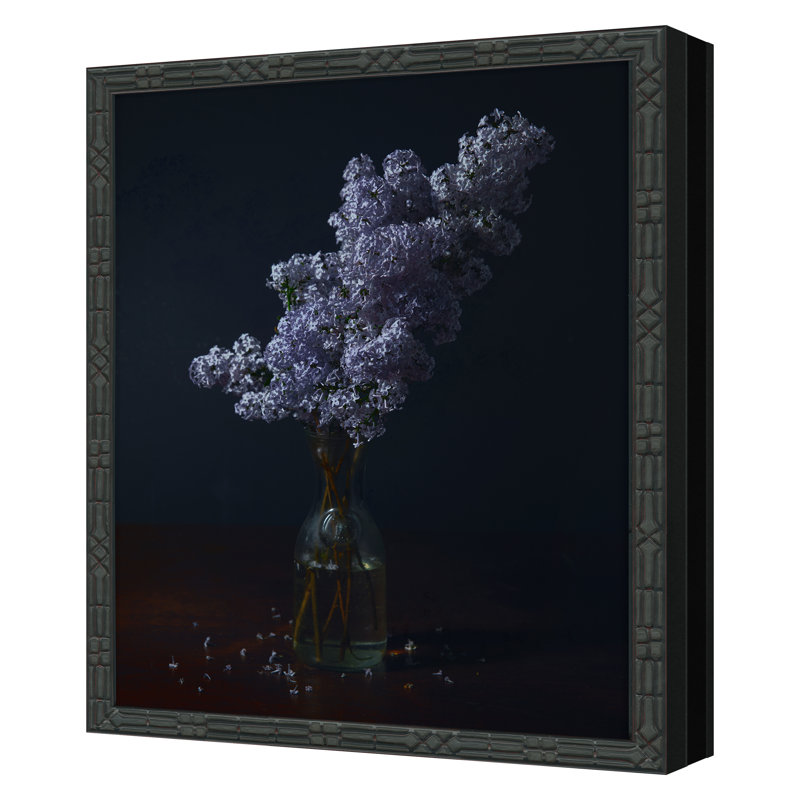 Lilac II Print by Kate Woodman, Black, 36" H x 28" W x 1.5" D