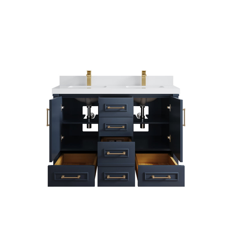 Aberdeen X P 22 po De salle de bain Quartz, Blanc