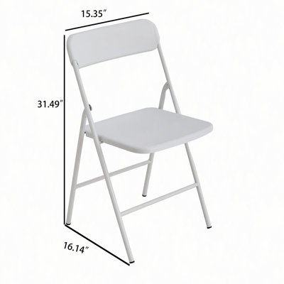 Ensemble de 4 chaises pliantes avec coussin en PP pour l'extérieur