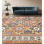 Tapis rouge / bleu noué à la main de haute qualité-67079672