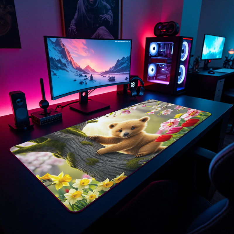 Polyester Desk Pad, 14.4x12.1
