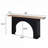 Console Table with Black Arch Base
