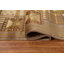 Tapis unique brun / or noué à la main 4 pi 10 po x 8 pi 1 po New Age
