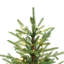 Sapin de Noël artificiel pré-illuminé de 120 cm avec pot en plastique imitation rotin et guirlandes lumineuses DEL blanc chaud scintillantes