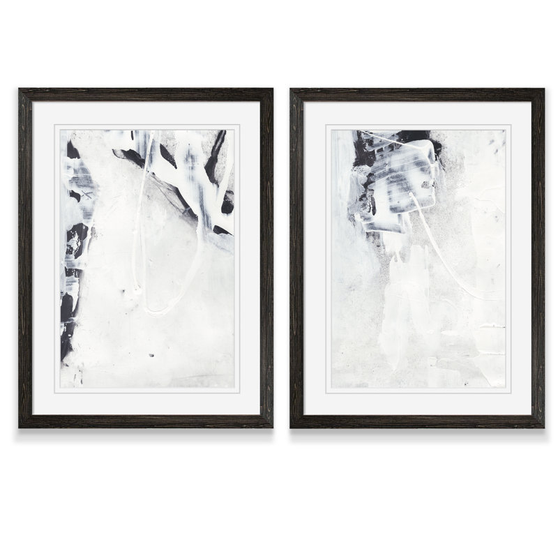 «Fire and Ice I» par Vincent Van Gogh, ensemble de 2 reproductions d'art encadrées, H 20 po x l 16 po x P 1,25 po, Blanc