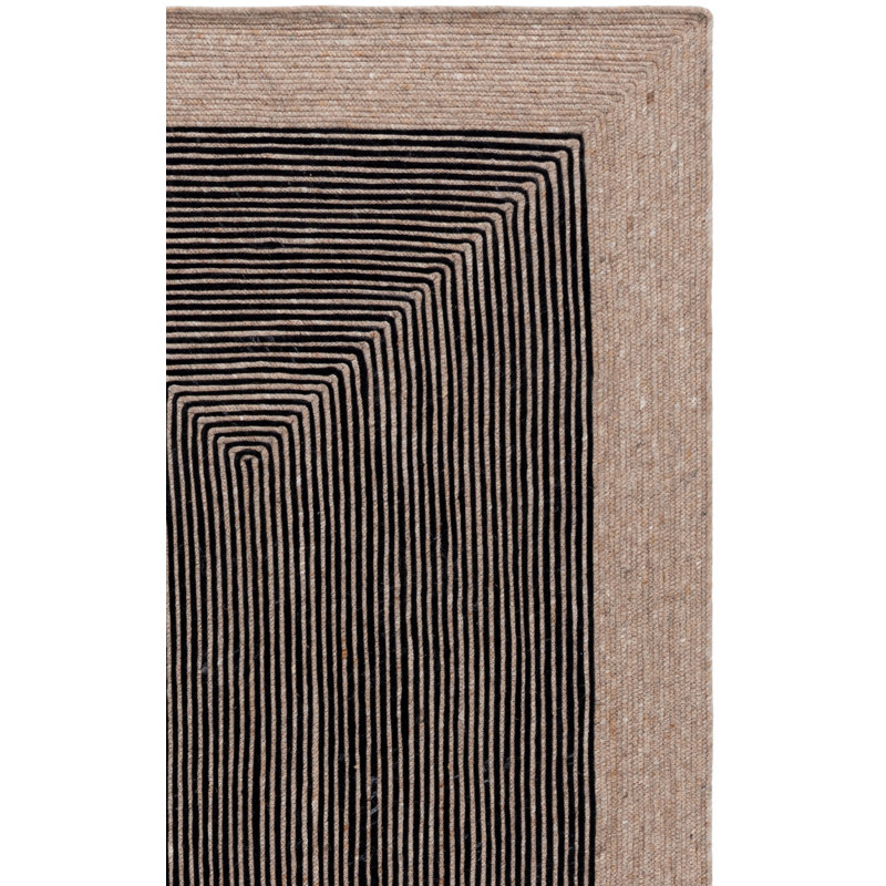 Copeland Hand Woven 0.6 Wool, 0.4 Cotton Geometric Rug, Rectangle 8' x 10'